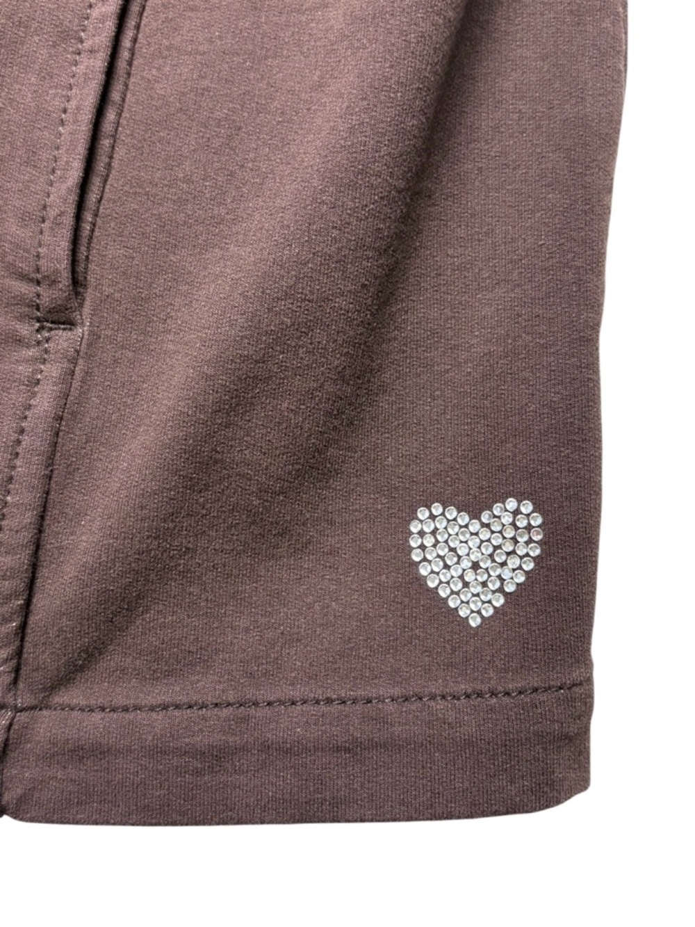 NWT Quacker Factory Brown Sparkle & Shine Rhinestone Twill Vest • Size Medium - Picture 3 of 10
